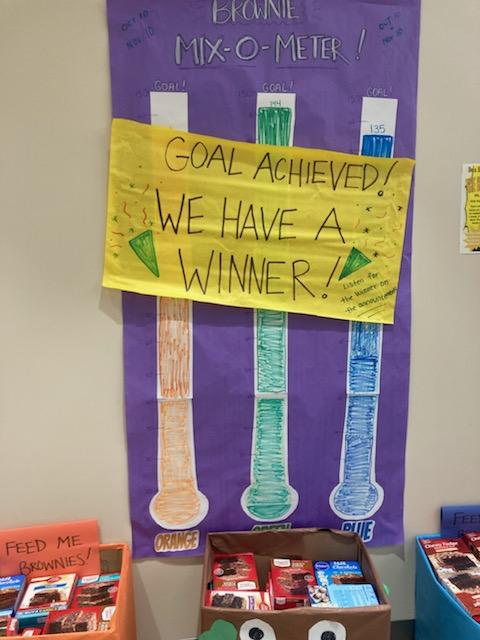 So this is what 450 BOXES of Brownie Mix looks like!  Congratulations BV East for finishing up your collection for the Delaware County Fight Against Hunger Games - Well Done Barons!