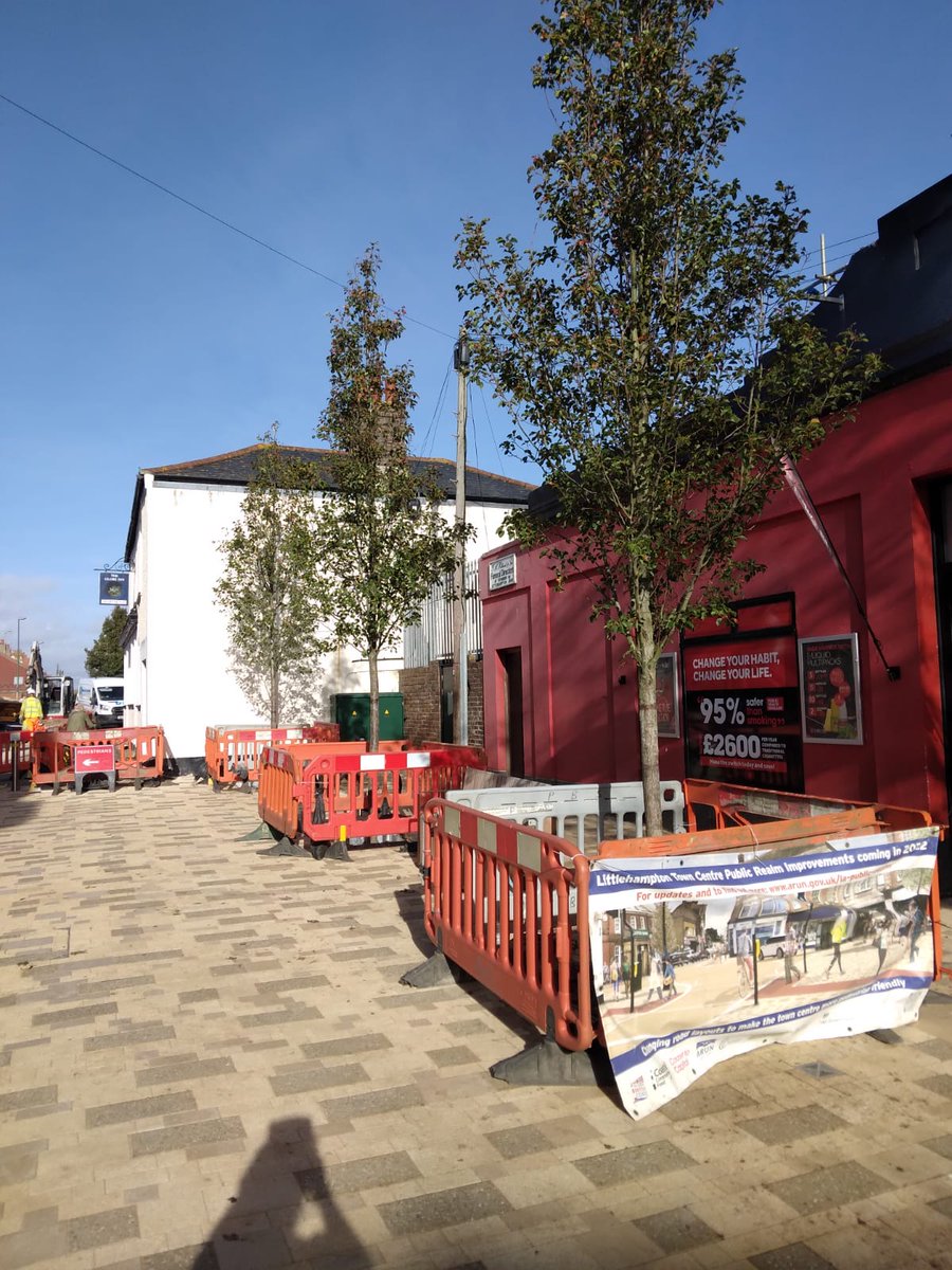 Our urban landscape improvement works in Littlehampton have progressed further today. The installation of these three Pyrus makes an instant impact. Good work Adam and George @#TeamAcre