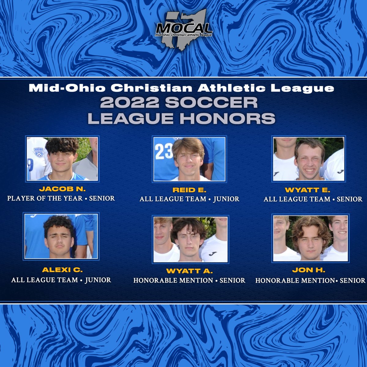 mcseaglesoh's tweet photo. Congratulations to our 2022 Varsity Soccer players on receiving League Honors!⚽ https://t.co/MyGe1uO1Em