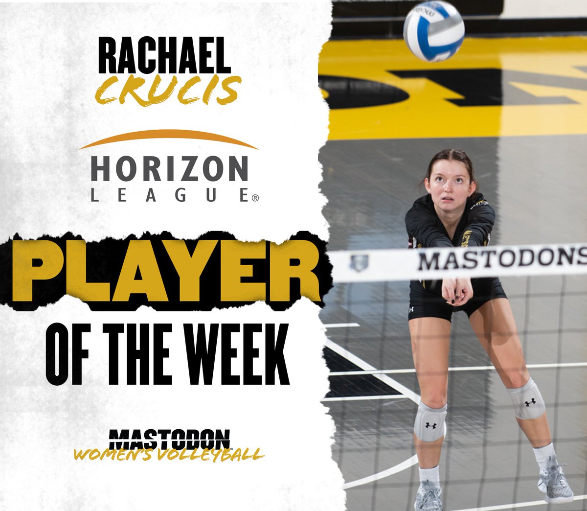 Rachael Crucis has been named <a href="/HorizonLeague/">Horizon League</a> Player of the Week! Congrats Rachael!

bit.ly/3U0fmUI

#FeelTheRumble #HLVB