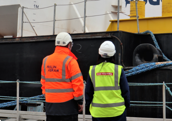 Working with our supplier @Malingroup, our teams across the Clyde are readying HMS Glasgow to roll on to her awaiting barge and enter the water for the first time later this year. It’s getting exciting around here! #BargeTests #GlobalCombatShip #historymakers