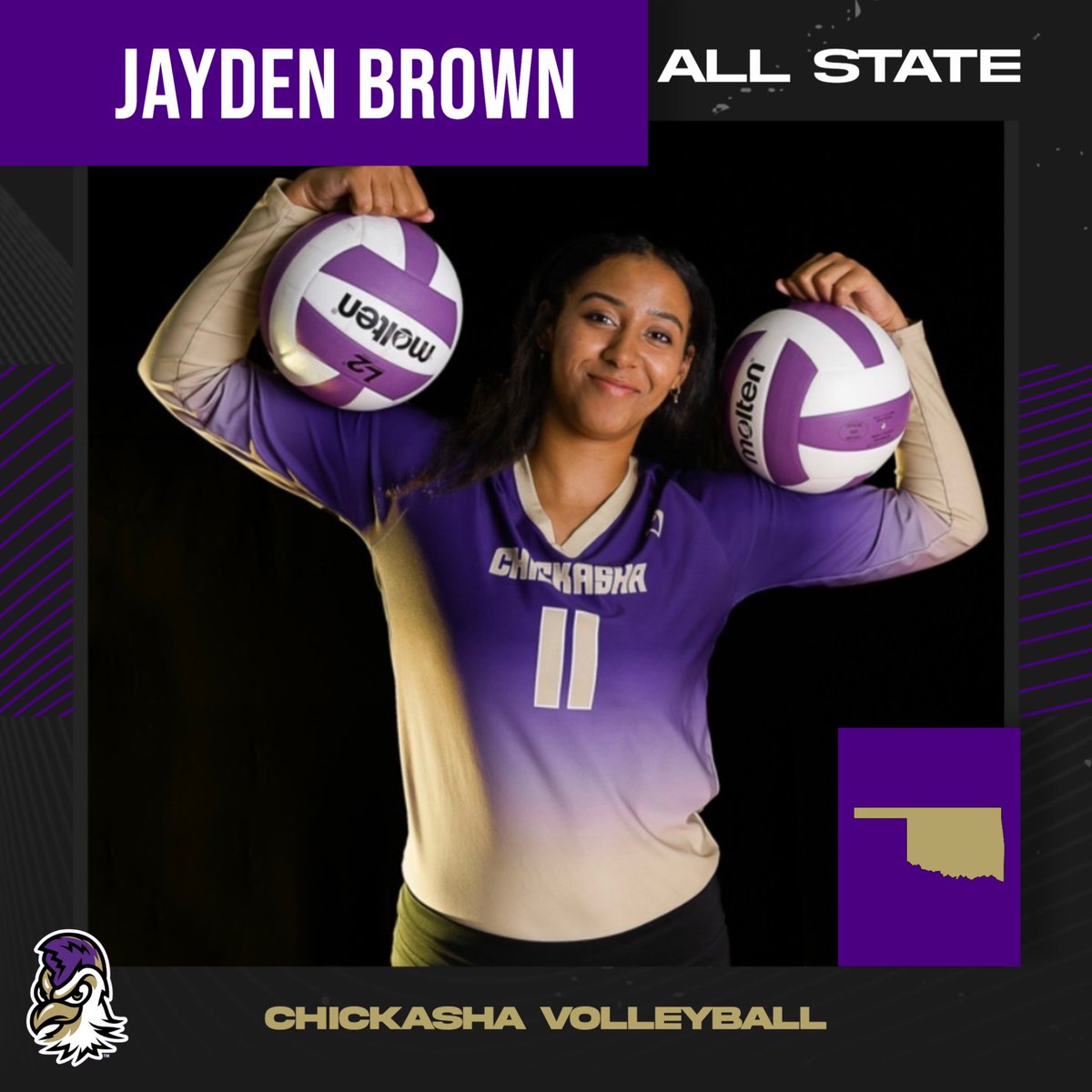 ChickashaATH's tweet photo. Congrats to Oklahoma All Stater!!! - JAYDEN BROWN https://t.co/Bglctuo5O1