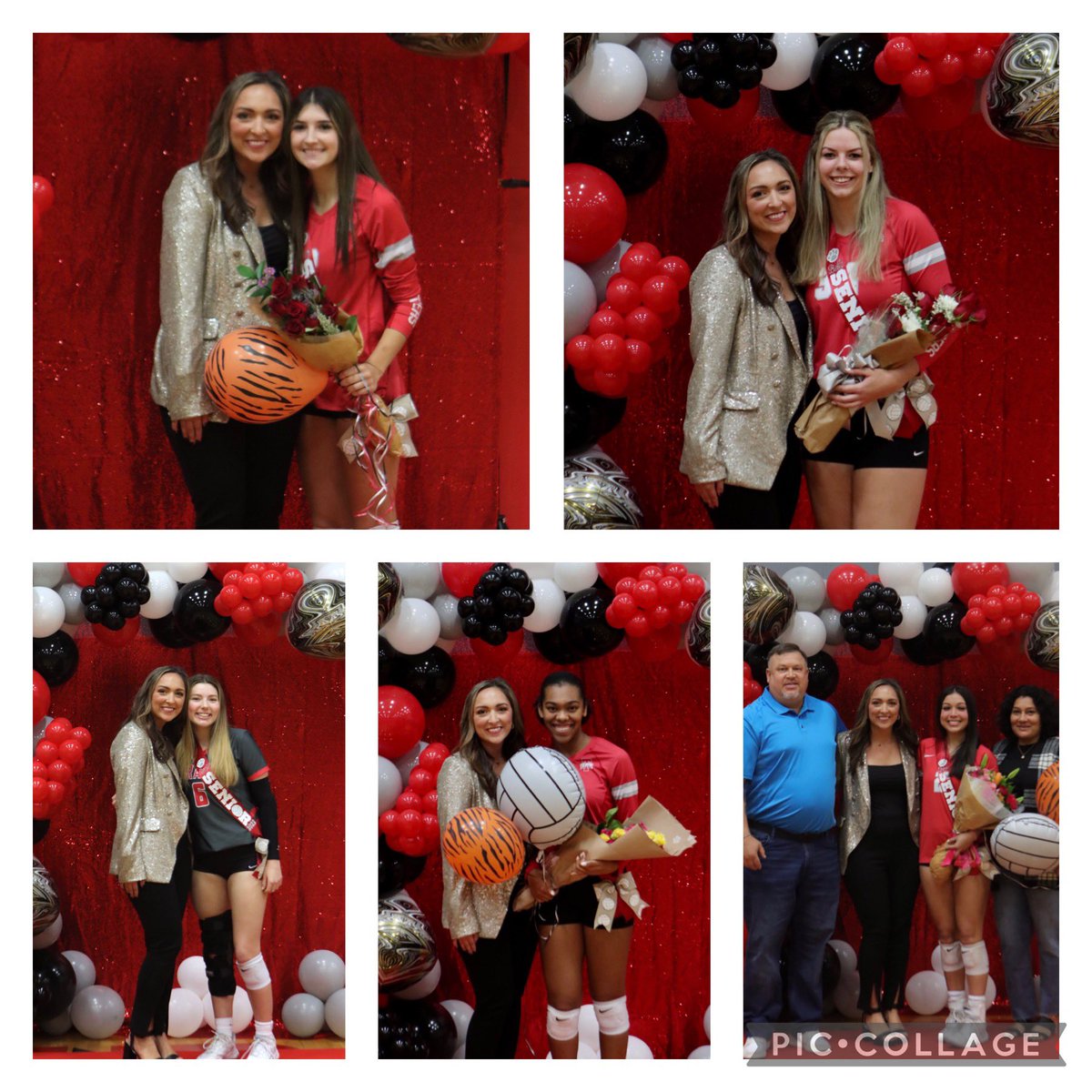 TTVball's tweet photo. Celebrated our fabulous 5 last night! I am so proud of you ladies and your commitment and dedication to Travis HS volleyball. You have made this first year as head coach a wonderful one! Love you all!! https://t.co/vMgfu6NFnt