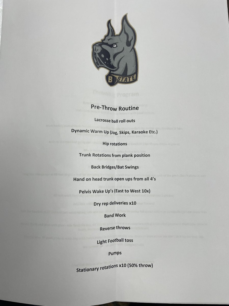 CoachBailey45's tweet photo. We have updated our pitching material. Throwing program, pre throw, post throw and some recommended drills based off what area our guys need help in. Hope this helps someone’s program. @FlatgroundApp https://t.co/FPpN2k4yYM