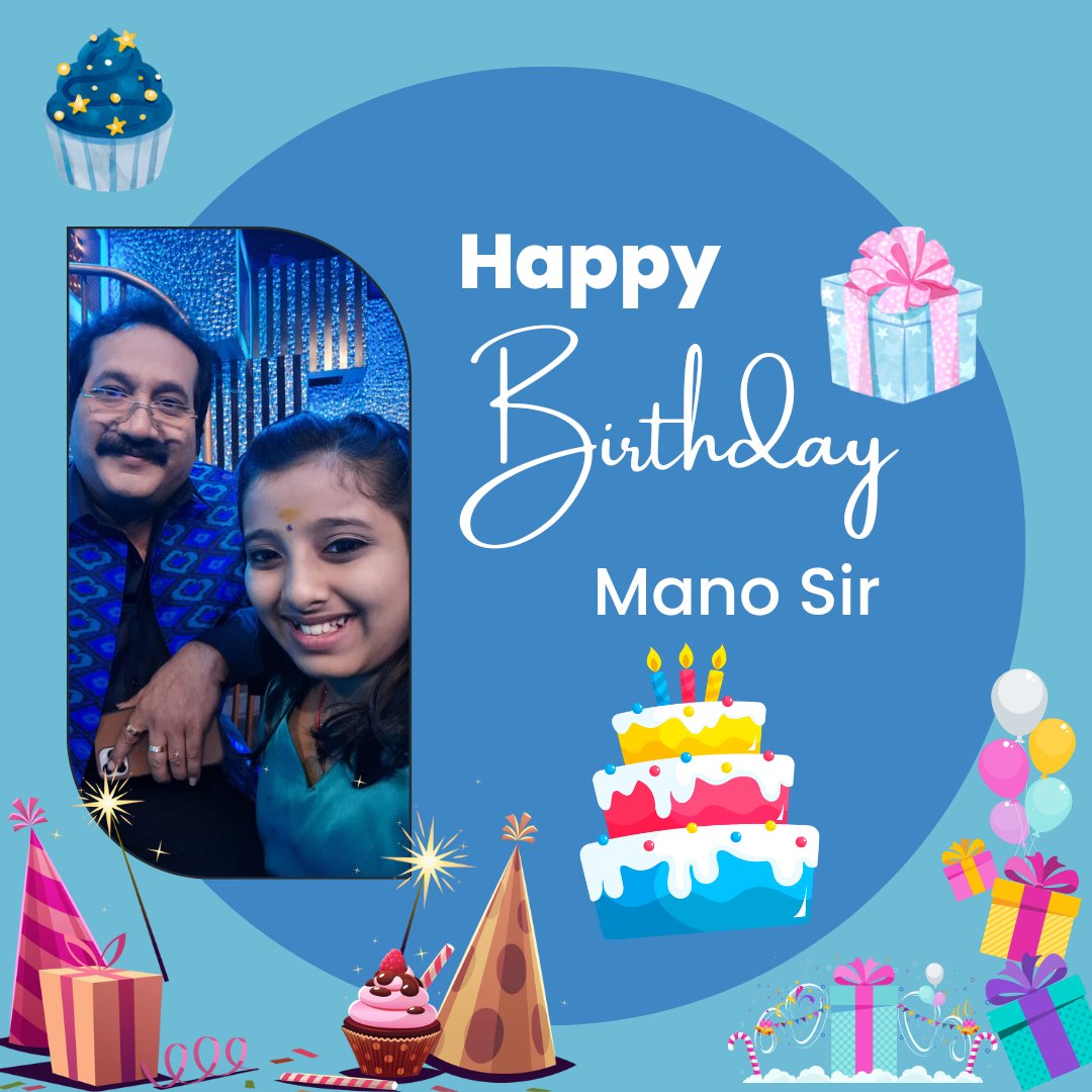 Wish you a very happy birthday Mano Sir! #happybirthday #birthdaywishes #happybirthdaymano #hbdmano #singermano #nehagirishwishes #singerng #neha #ssjneha #supersingernehagirish