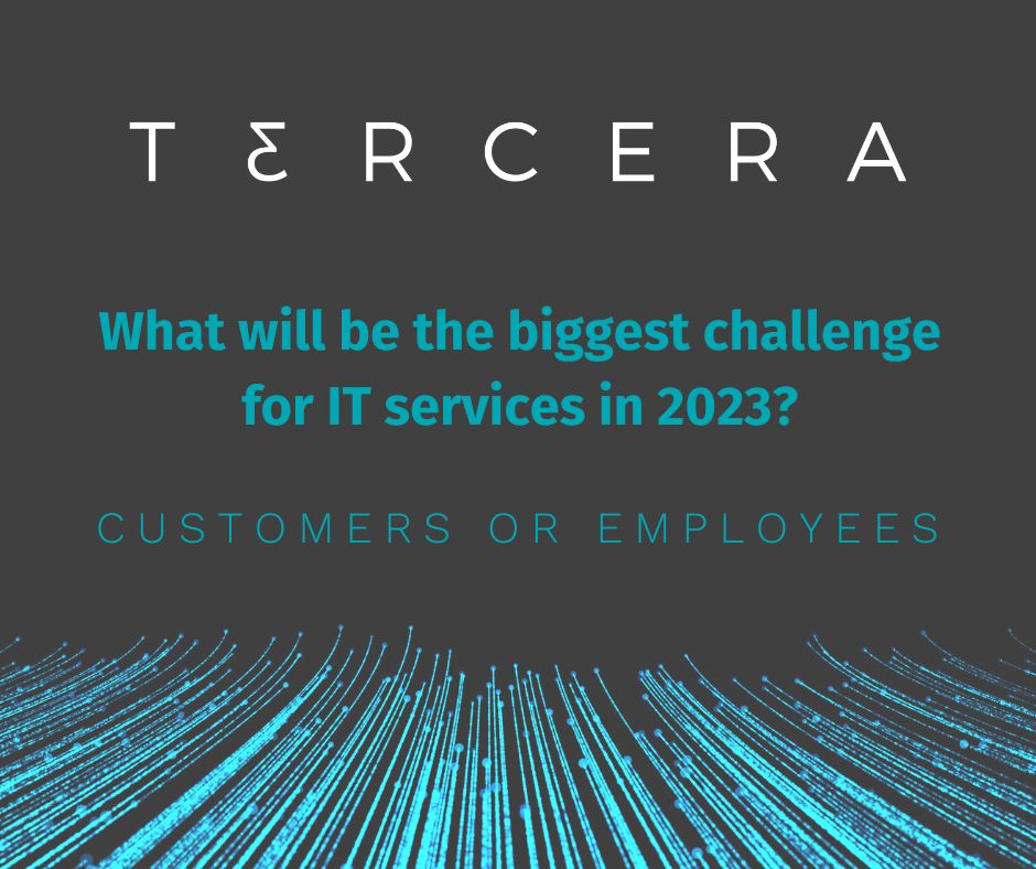 TerceraCapital's tweet image. The biggest challenge in 2023 for the world of IT services? We can think of a few, but we want to know what’s on the top of your mind. Fill out our 2023 Predictions Survey to see how your foresight stacks up. hubs.ly/Q01qJX7j0
