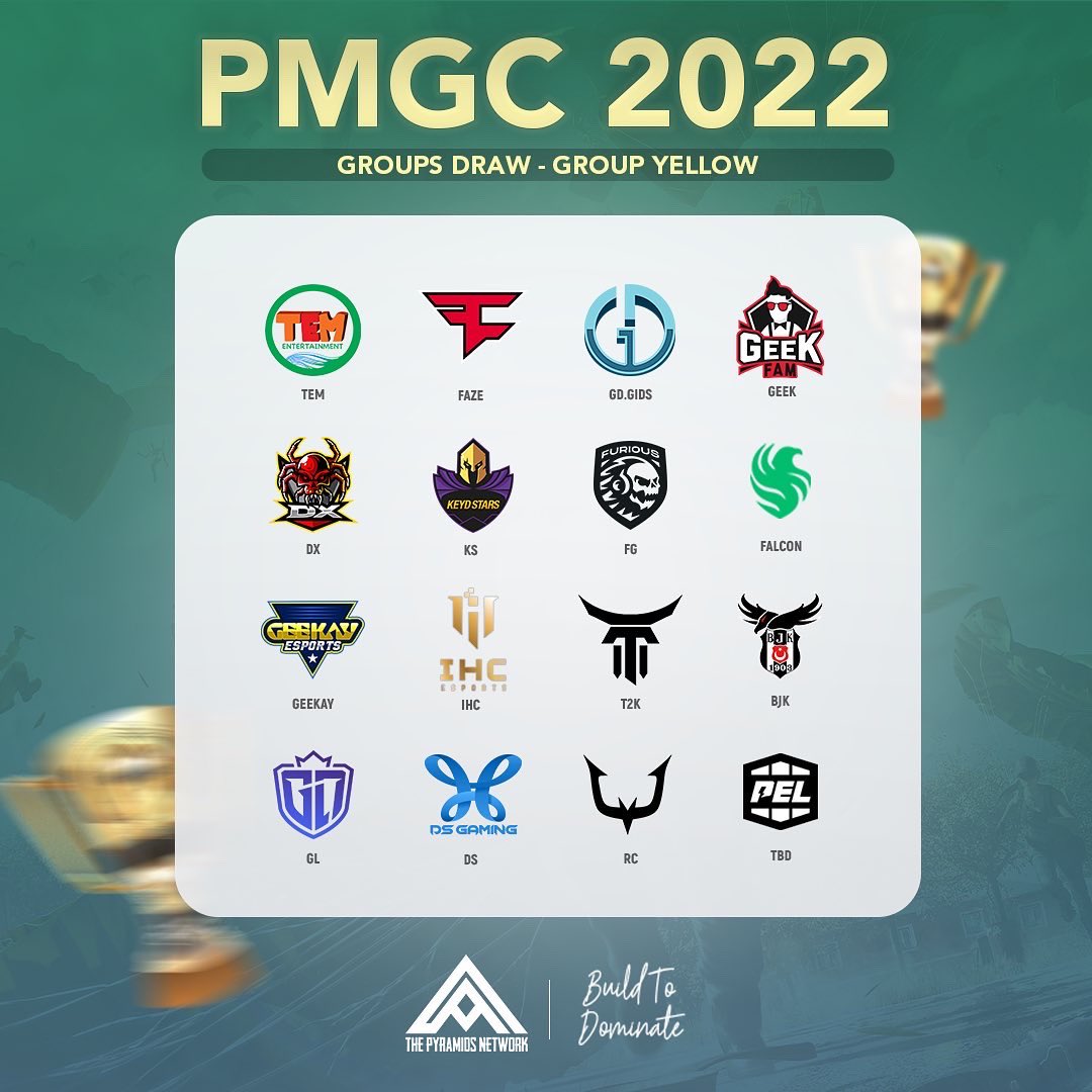 PyramidsNetwork's tweet image. PMGC NEWS 🗞️
PMGC LEAGUE GROUP DRAW  🏆

متابعينا الكرام بعد انتهاء سحب القرعة ، اليكم المجموعات الثلاثة التي تضم الفرق المتنافسة 💪

🚨- للتذكير : البطولة تبدأ في يوم ١٠ من الشهر القادم نوفنبر 
#2022pmgc  #pmgc 
#Esports #pubgm 
#pyramids_network