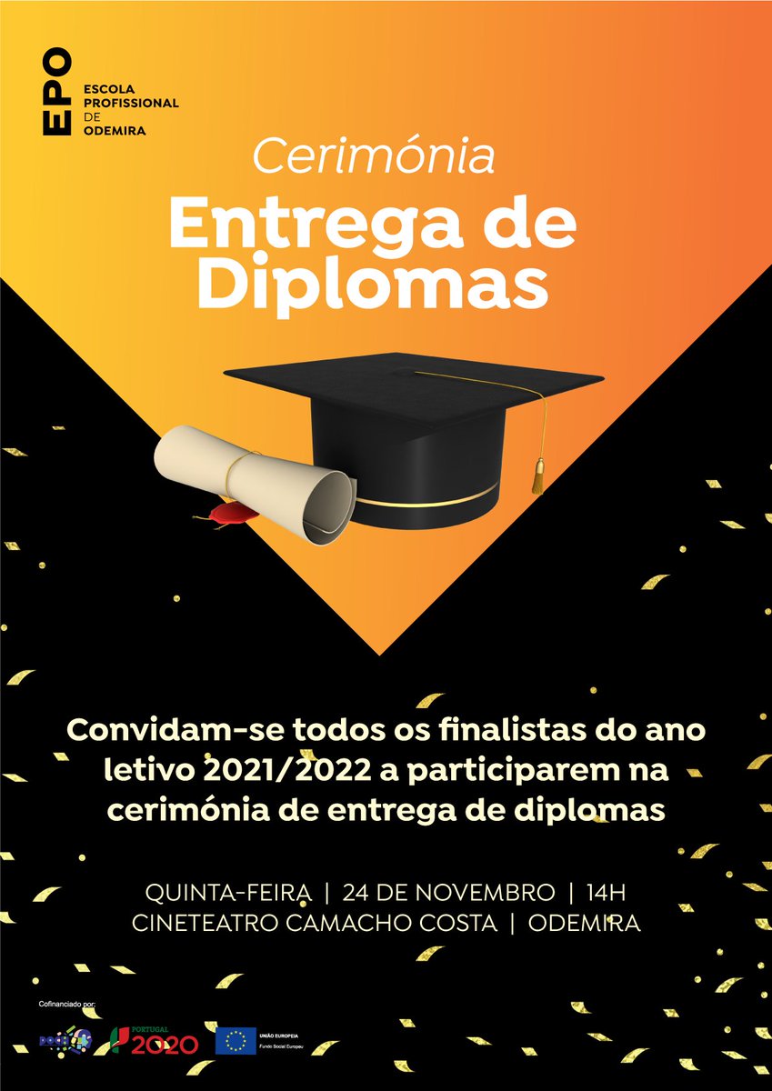 Cerimónia Entrega dos Diplomas para os alunos do ano letivo 2021/22