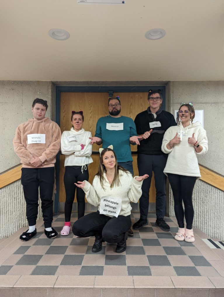 MPrattMorgan's tweet photo. Happy (early) Halloween from your friendly baristas, Price is Right cast, and CATs (a nod to our favourite - classroom assessment techniques) @cbean_20 @Jenn_iferGreene @McCourt1015 https://t.co/EZMJN8cDw9