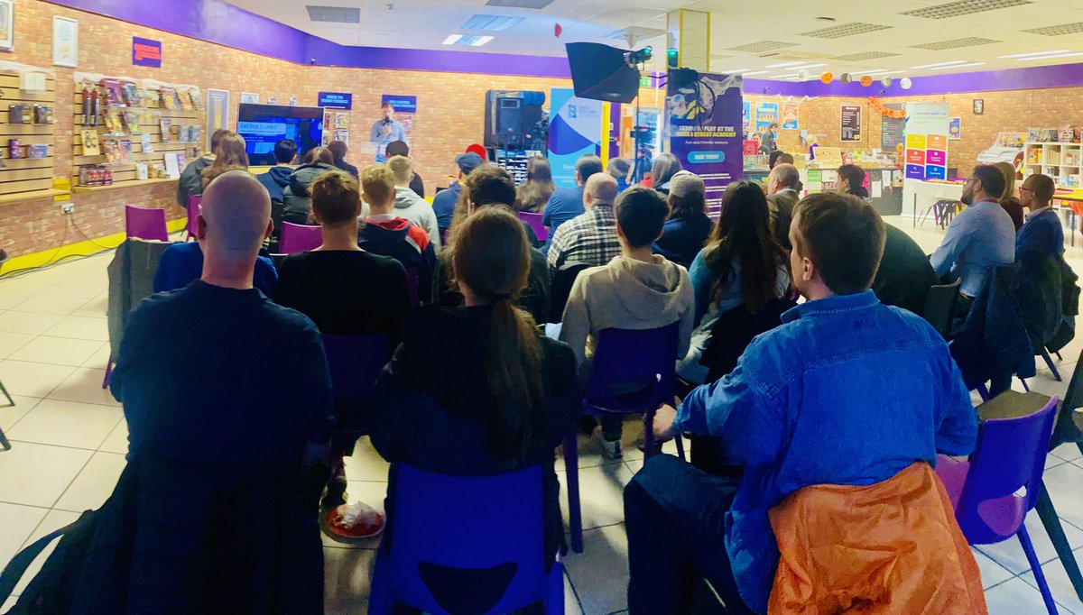 SoSEnterprise's tweet image. And we’re off!

Tonight we launch the ‘Get into Games!’ event in #Galashiels with just under 40 people travelling from #Cumbria to #Kircudbright 👍🏻#LetTheGamesBegin #ScottishGamesWeek #southofscotland #successstartshere