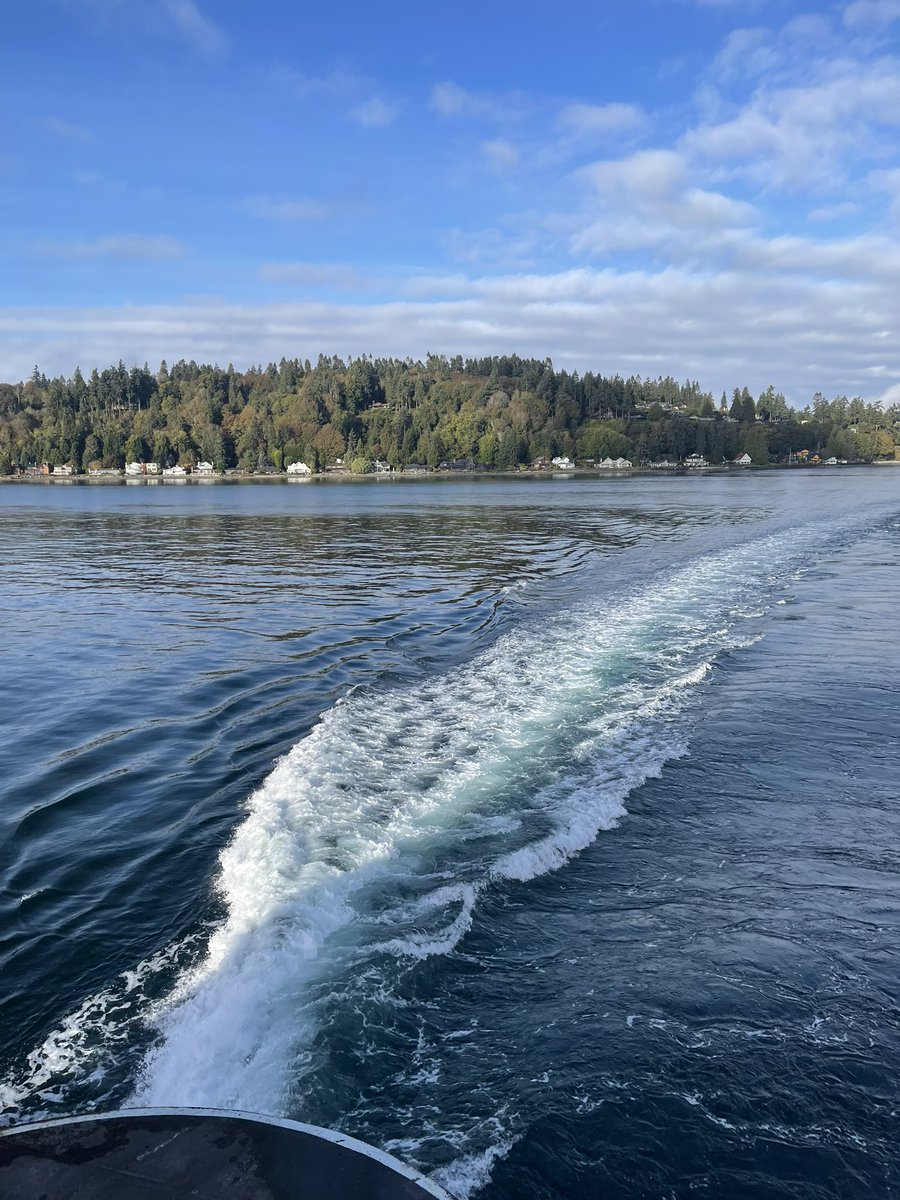 Leaving a nice visit with family on Bainbridge Island and heading to Portland for ASBH 22. Looking forward to seeing all my friends and colleagues and the fascinating discussions to come! #ASBH22