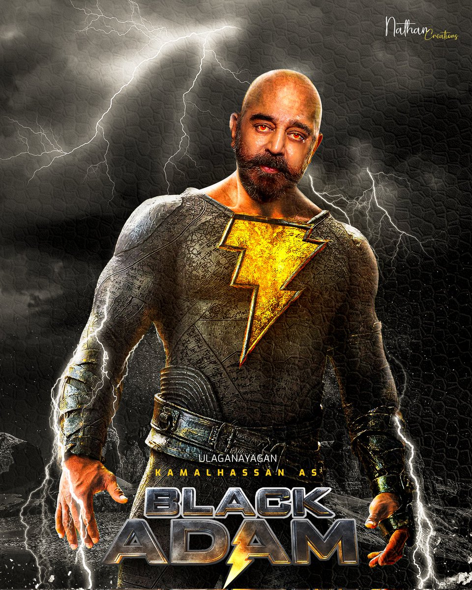 Kamalhassan as #BLACKADAM 

#KamalHaasan #Aandavar #fanedit #poster 

<a href="/RKFI/">Raaj Kamal Films International</a> <a href="/ikamalhaasan/">Kamal Haasan</a> <a href="/Dir_Lokesh/">Lokesh Kanagaraj</a>