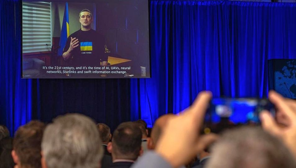 NATO_ACT's tweet photo. Great honour to have 🇺🇦 Vice PM &amp; Minister of #DigitalTransformation @FedorovMykhailo @ #TideSprint:
“In partnership with #NATO countries, especially in terms of advancing tech capabilities, we will achieve our well-deserved victory faster."
Slava Ukraini!
https://t.co/owCEewU2ZU https://t.co/piq0eVrvJH