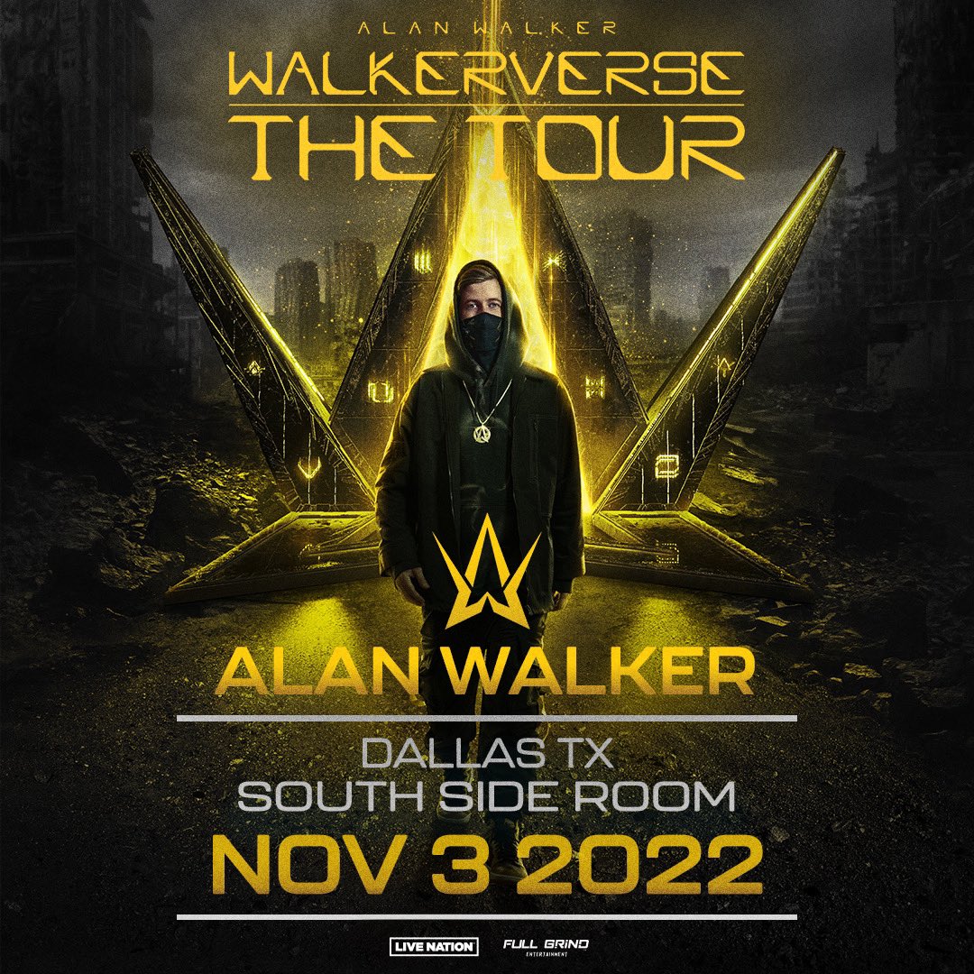 DallasEDMFamily's tweet photo. DALLAS! — ALAN WALKER TICKET GIVEAWAY!! Would YOU like a chance to WIN 2 FREE TICKETS to see @IAmAlanWalker on November 3rd?!? 😜🙌🏽

How to Enter:
• RT &amp; LIKE + TAG YOUR FRIENDS
• Must follow us, @LiveNationDFW &amp; @FullGrindTexas
• Winner Chosen on 11/02 @ noon! 🍀 https://t.co/1ztTQpTbWm