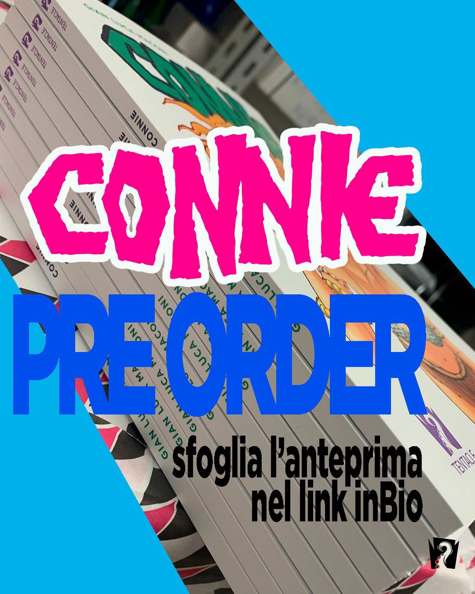 Tentacl4's tweet photo. connie va a farsi un giretto a Lucca. Voi ci sarete? #roadtolucca #fumetti #preorder @gianlucamaconi https://t.co/ICuXlt3f32