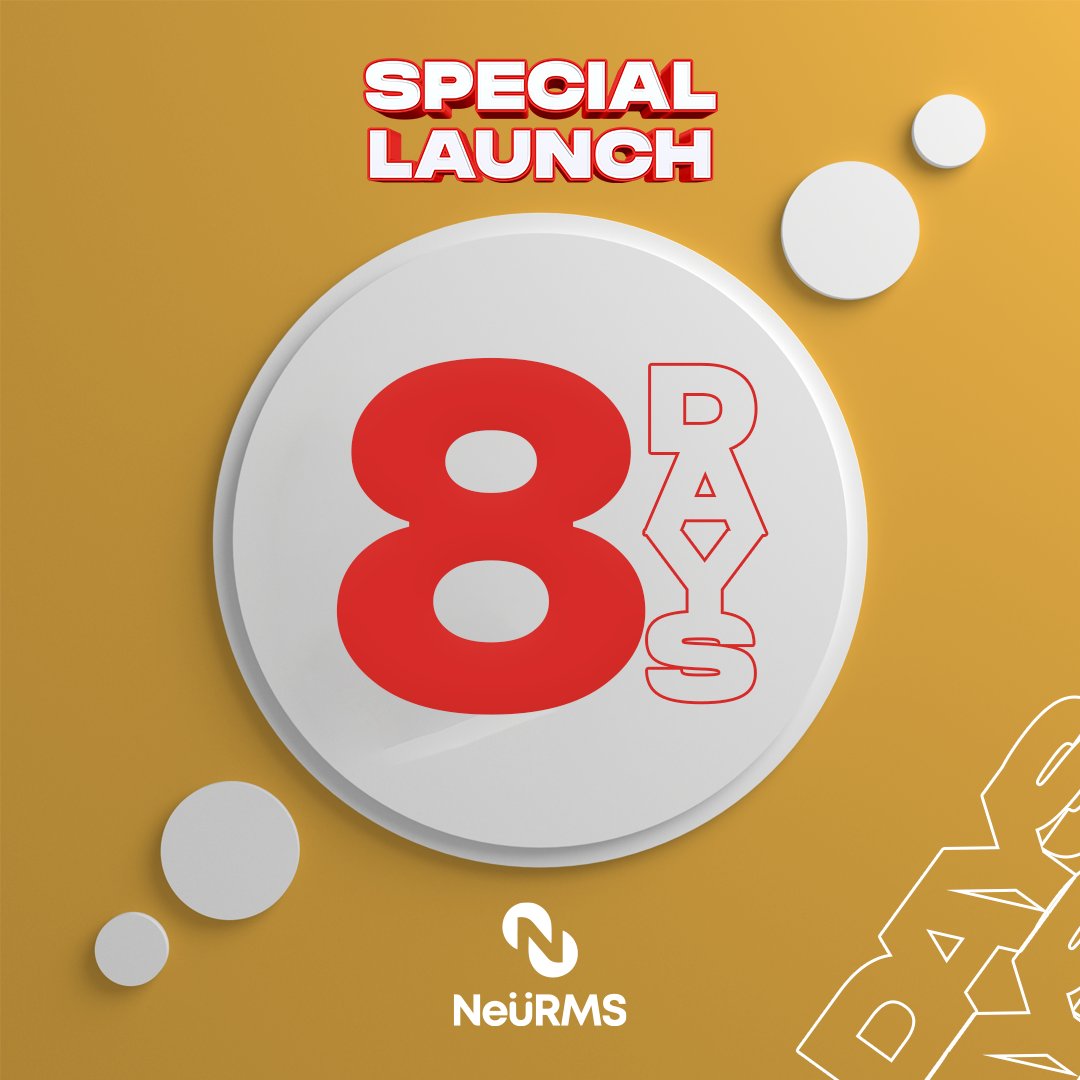 neurms's tweet photo. 03-11-2022 

Save the date. 

Bookmark the date to your calendar!

It’s launch time!

#NeüRMS #launch #retailmanagementsystem #retailmanagement #launching https://t.co/RuWSmIdeMx