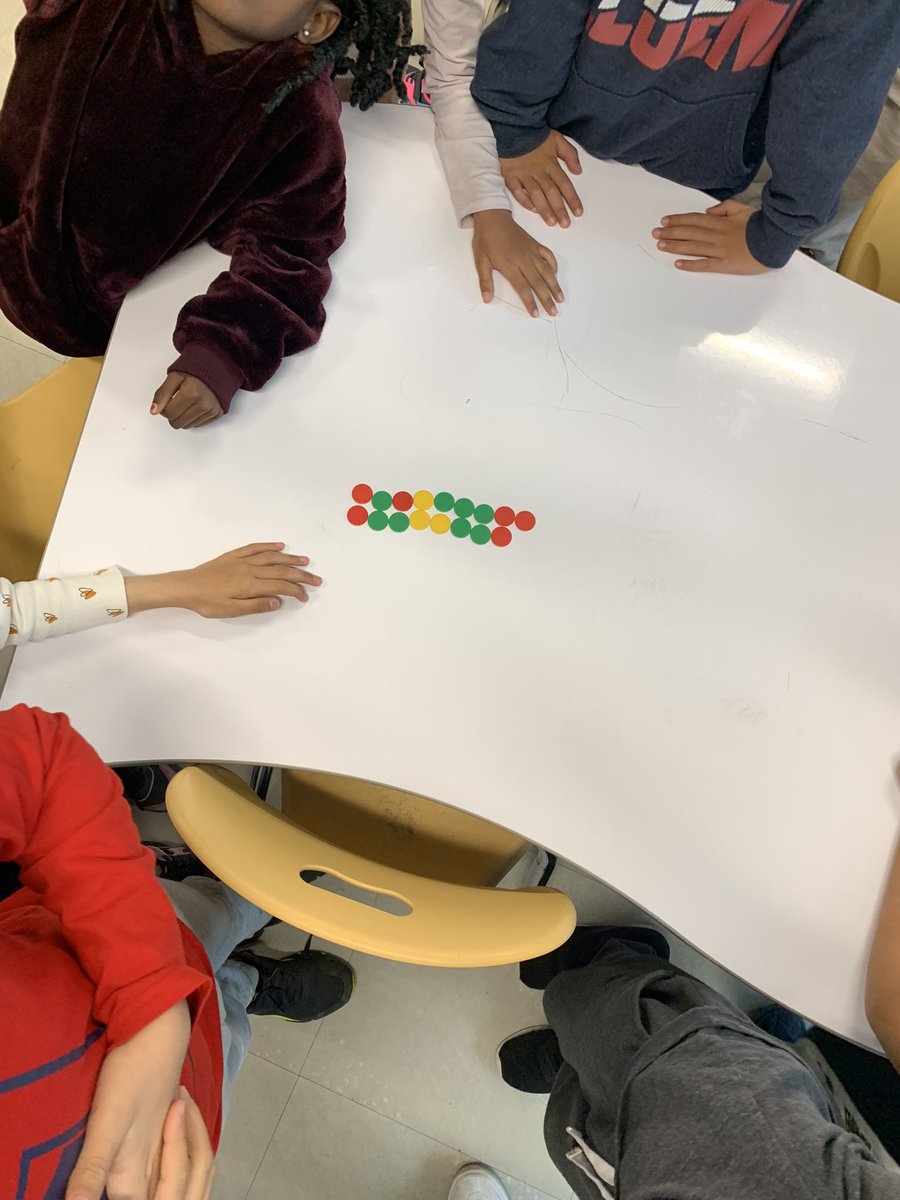 Even or odd? How can you tell? Students explained that they could tell if a number was odd because one counter didn’t have a partner. When every counter had a partner the number was even.  Great work 2/3! <a href="/DesmondHDSB/">Viola Desmond Public School</a>