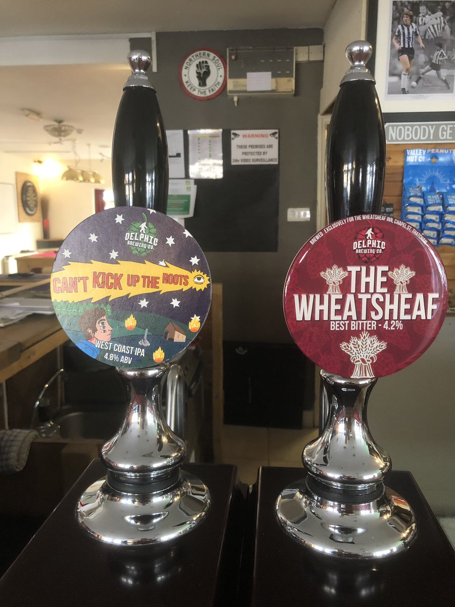 Can’t Kick Up The Roots will be on the bar soon at the Wheatsheaf Inn, Thatcham c/o Delphic Brewing Co