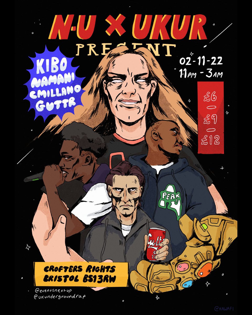 ukunderground_'s tweet image. BRISTOL📍
7 DAYS TO GO🫡
FINAL RELEASE ON SALE NOW✅

@namaniworld | @kibo_69 | @cmilllano | @guttrglobal LIVE! @ Crofters Rights from 11pm - 3am🥂

DONT BE #COMPLACENT‼️
LINK FOR POKÉCARDS BELOW🫂

eventsnextup.com/products/kibo-…

In collaboration with @eventsnextup 

#UKUndergroundRap