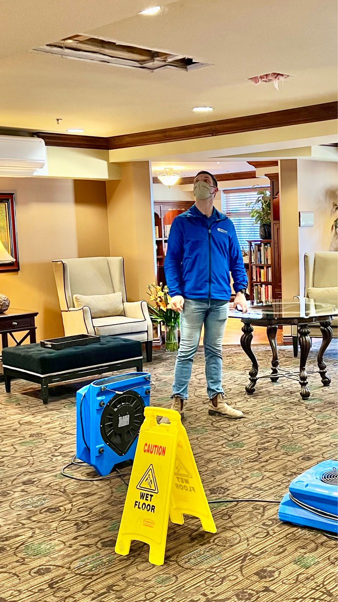 Hey Fraser Valley, our team is on call 24/7. This long term care facility gave us a call to restore some water damaged areas in common space. We move quickly to fix and mitigate damaged property. #winmar #fraservalley #restorationexperts