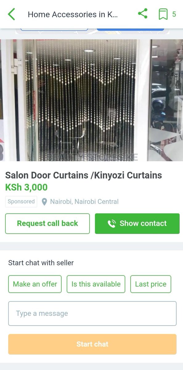 Btw why is it that we use this type of curtains on Salons and Barbers😂? I never understand😁 
I just saw this posted by a seller on jiji.co.ke, and I have to say I really like it and am thinking of getting it for my barber shop.

#MexicoGP #IREvENG