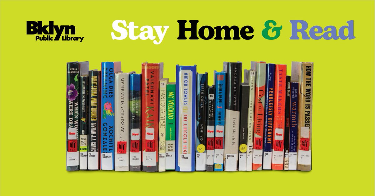 We need your help supporting readers everywhere. Now through November 2, donate to the Stay Home & Read campaign and raise essential funds for #BooksUnbanned, BPL's initiative to fight book bans & support teens' freedom to read what they choose. Donate at bklynlibrary.org/stayhomeandread