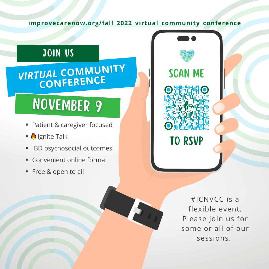 ImproveCareNow's tweet photo. In 2 weeks ICN is hosting a free online event that is open to all. Get #InTheLOOP with #ICNVCC details, #IBD patient & caregiver focused agenda + links to RSVP ๐๐ https://t.co/dj0Glw8UtW #ImproveCareNow #Event #Community @ICNPatients #ICNPFAC #JoinUs https://t.co/fbRHeR3X75