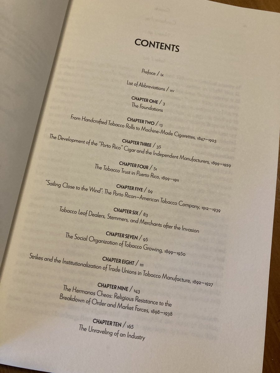 Jorge L. Giovannetti-Torres (@giovannettipr) on Twitter photo My reading list just got reshuffled 🤷🏻‍♂️
Happy to see this out in the world, from my mentor & friend Juan José Baldrich, just published by <a href="/upmiss/">Univ Press of MS</a>.
<a href="/AgHistorySoc/">Agricultural History Society</a> <a href="/AgrarianLabor/">Agrarian Labor Regimes</a>
#tobacco #cigars #agriculture #agrobusiness #PuertoRico #history #Caribbean My reading list just got reshuffled 🤷🏻‍♂️
Happy to see this out in the world, from my mentor & friend Juan José Baldrich, just published by <a href="/upmiss/">Univ Press of MS</a>.
<a href="/AgHistorySoc/">Agricultural History Society</a> <a href="/AgrarianLabor/">Agrarian Labor Regimes</a>
#tobacco #cigars #agriculture #agrobusiness #PuertoRico #history #Caribbean
