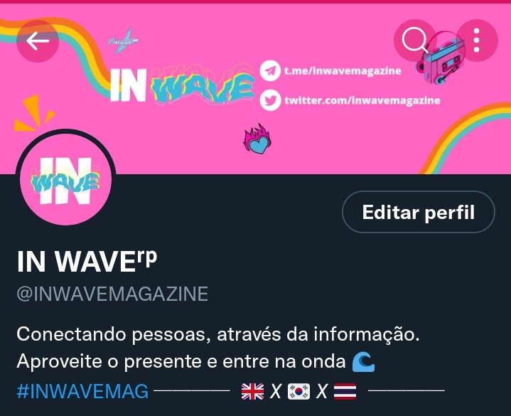 『🌊』#INWAVEMAG | Para comemorar nosso primeiro ano juntos, a IN WAVE ta de cara nova. E ai gostaram?