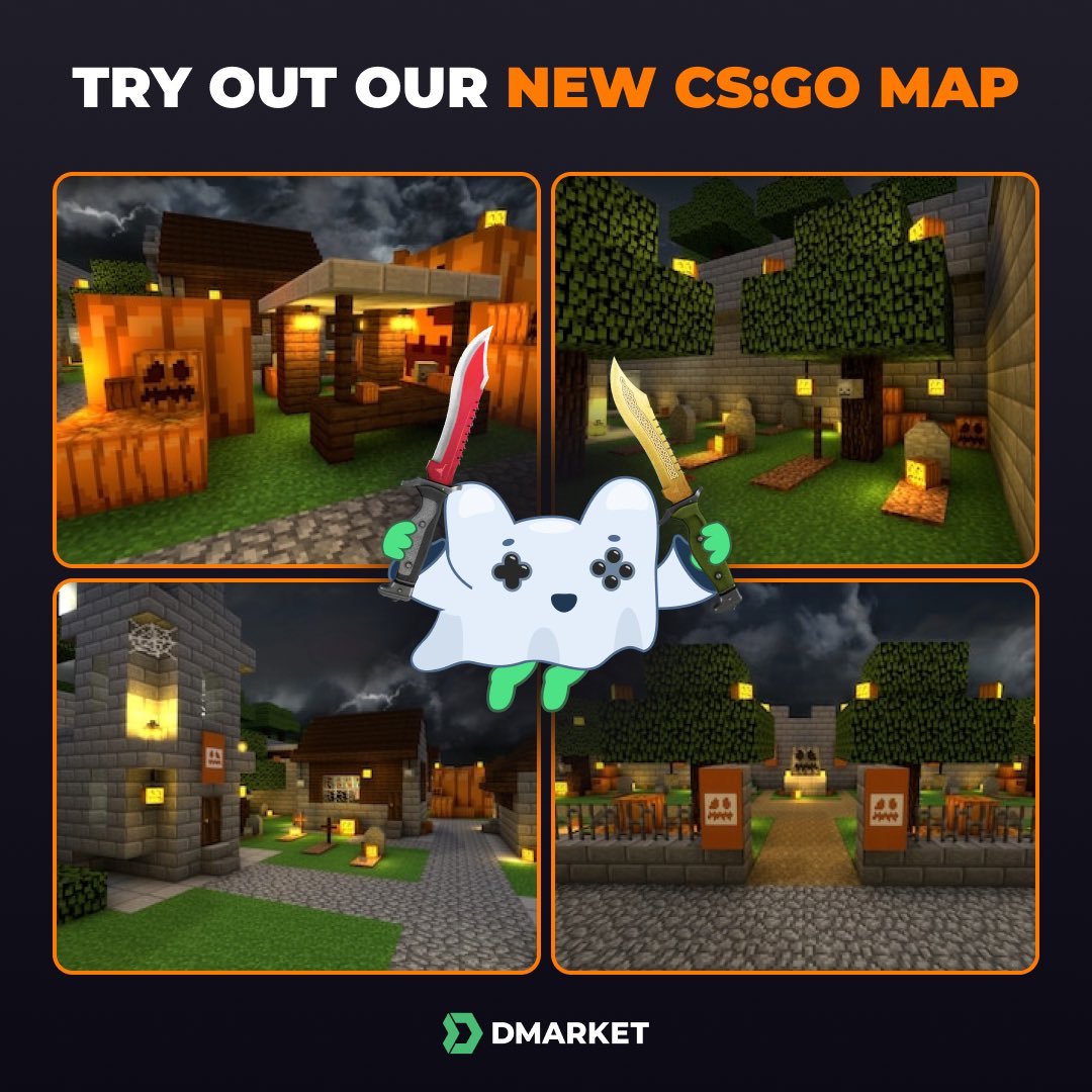 DMarket's tweet photo. New CS:GO map is live, and for sure HALLOWEEN themed one🫶🏻👻

Go check it right now - the link is in comments  

#csgo #csgomap #csgocommunity #csgonews #csgofunny https://t.co/0aYIDf2Tks