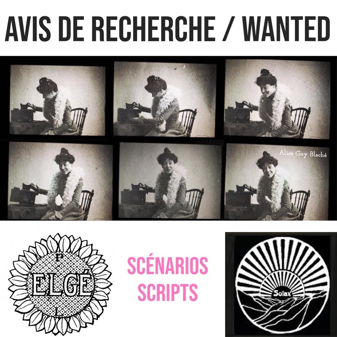 sourceauteurs's tweet photo. Avis de Recherche Mondial - Wanted 
👀 6 autrices et auteurs à La Source aux Auteurs écrivent une création sonore sur la scénariste et autrice Alice Guy Blaché. 

Nous recherchons donc les scénarios écrits par Alice Guy Blaché. https://t.co/RTQwuoPKEB