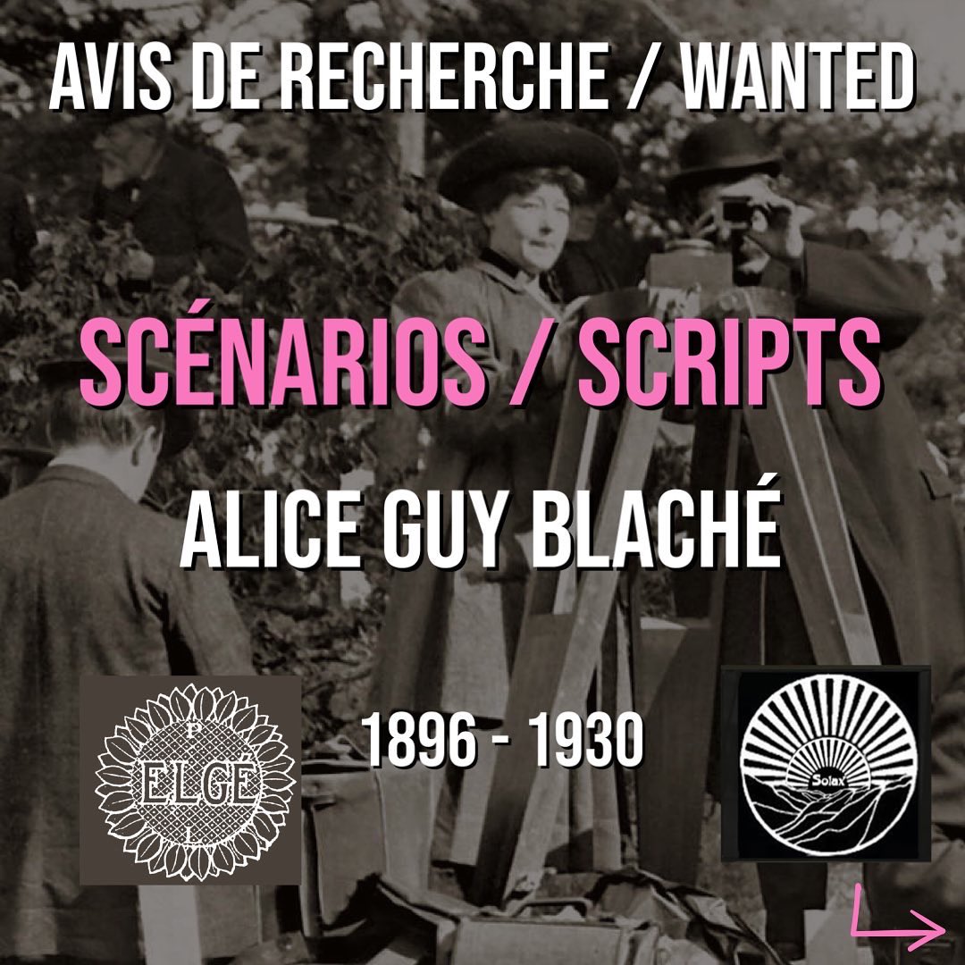 sourceauteurs's tweet photo. Avis de Recherche Mondial - Wanted 
👀 6 autrices et auteurs à La Source aux Auteurs écrivent une création sonore sur la scénariste et autrice Alice Guy Blaché. 

Nous recherchons donc les scénarios écrits par Alice Guy Blaché. https://t.co/RTQwuoPKEB