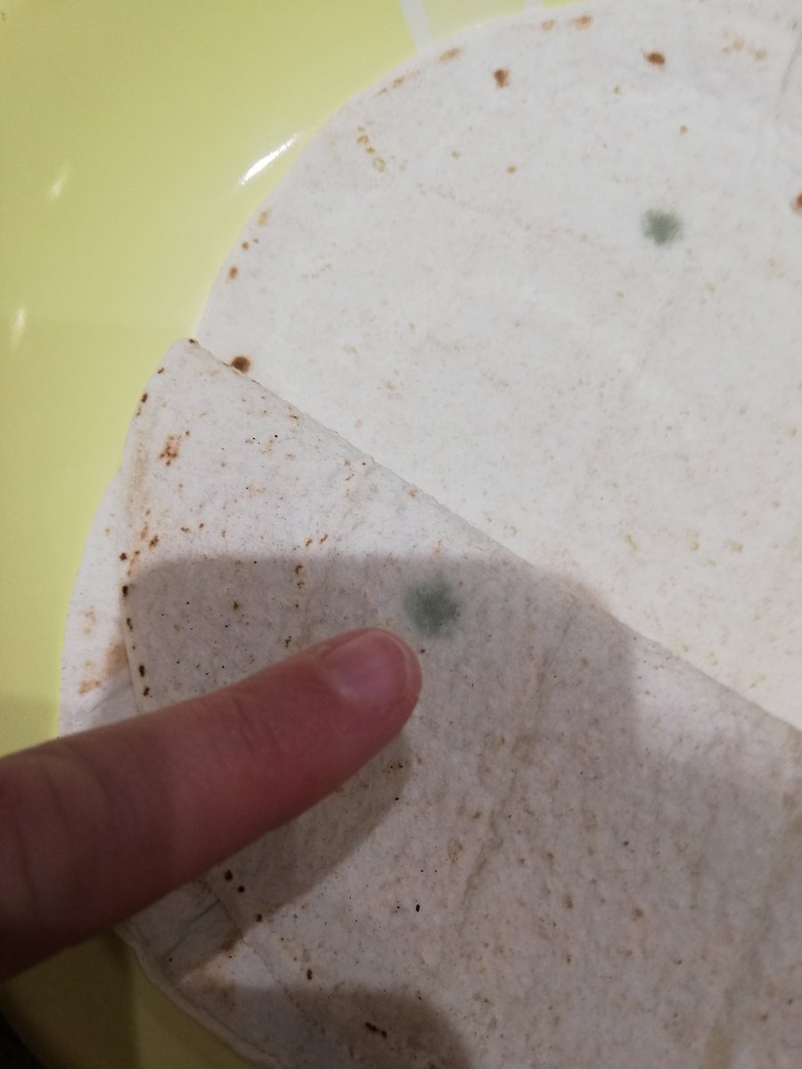 cecilepln's tweet photo. @oldelpaso tortillas sans gluten achetée hier au leclerc résultat du moisi sur les tortillas !!!! Honteux !!! https://t.co/dvggggskdY