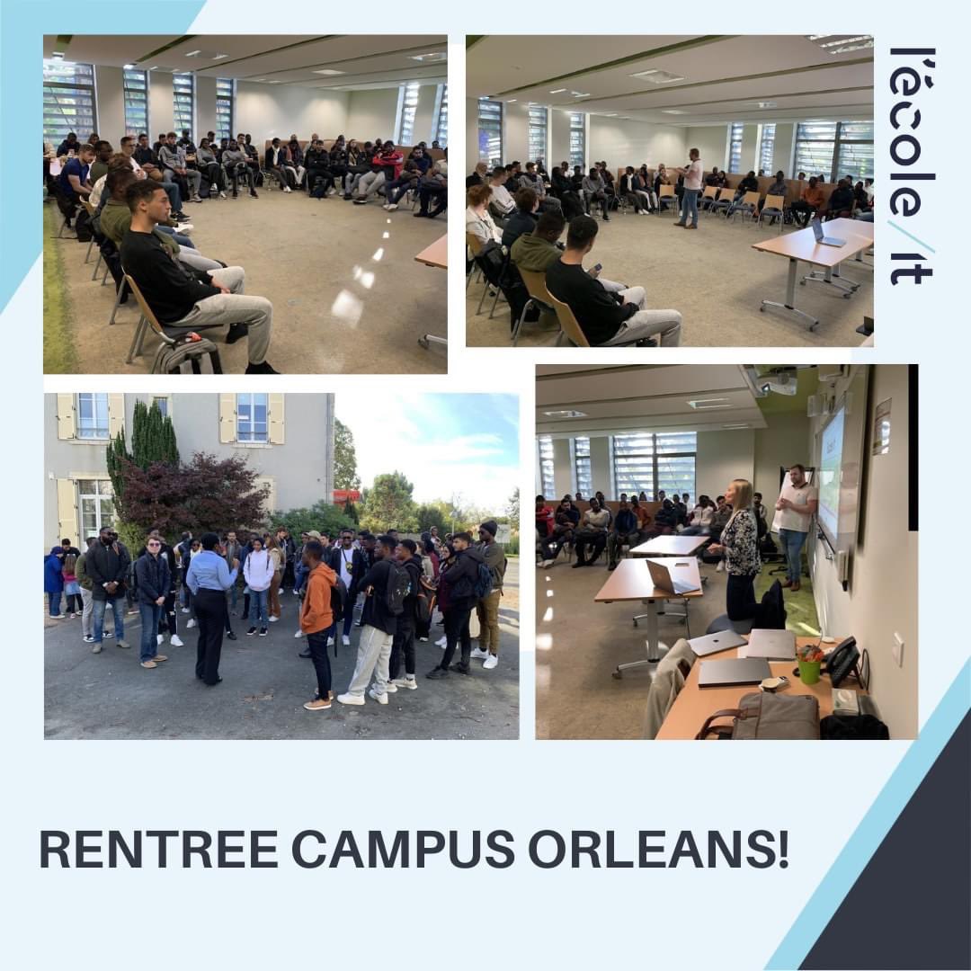 ecole_it's tweet photo. Après leurs collègues de Bruxelles et Valenciennes, c'était la rentrée pour les étudiants de l'ECOLE-IT à Orléans! https://t.co/SvPYkn76AR