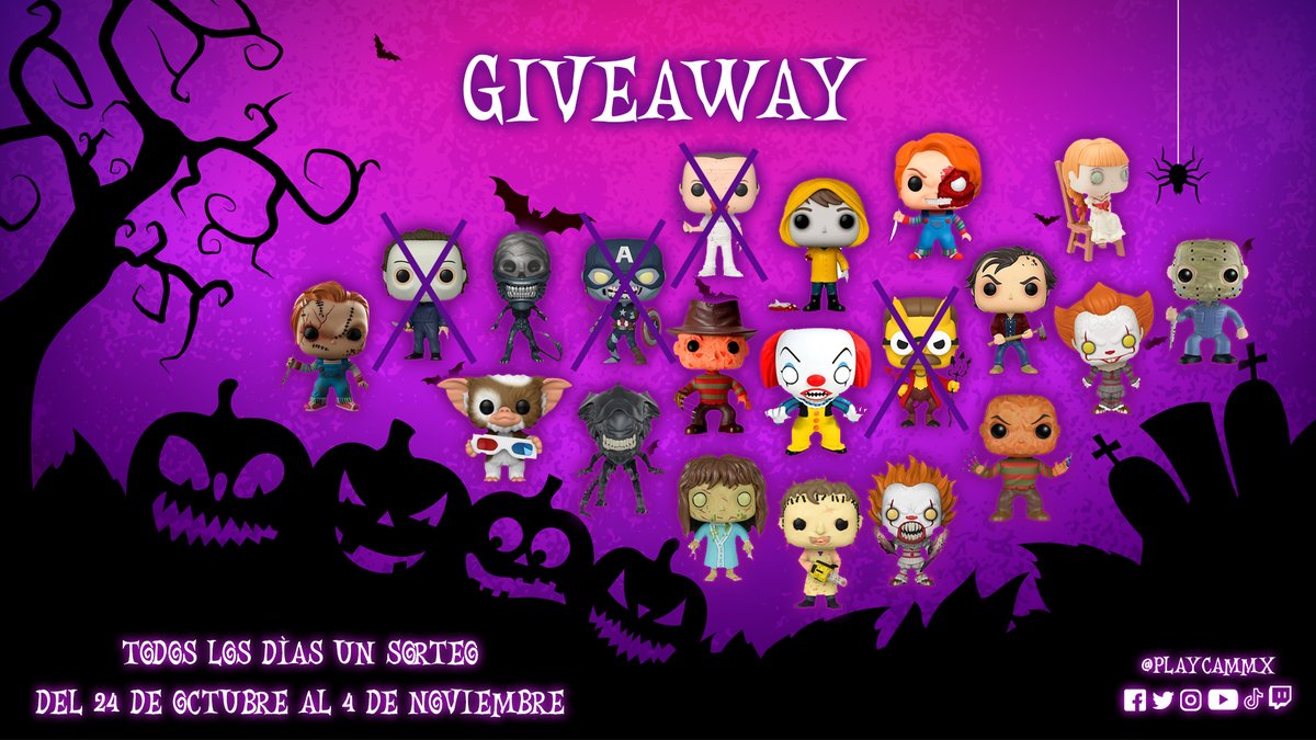 ElDanyBoss's tweet photo. 🎃👻SEGUIMOS CON LOS REGALOS🎃👻

Aún tenemos muchos Funko Pop para regalar y hoy se van otros 2. 

#NosVemosEnLive a las 10 pm, para participar recuerda seguir nuestras redes sociales, da RT y comenta este post con el #CalaveritaPlayCam. 😁 https://t.co/58mIk48RBr