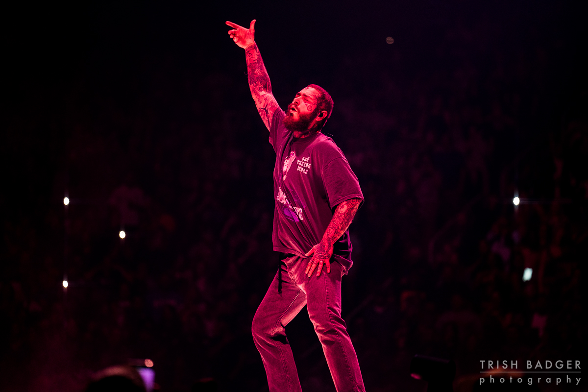 Always a treat when <a href="/PostMalone/">Post Malone</a> comes to town!

📸 <a href="/TrishBadger/">Trish Badger</a>
