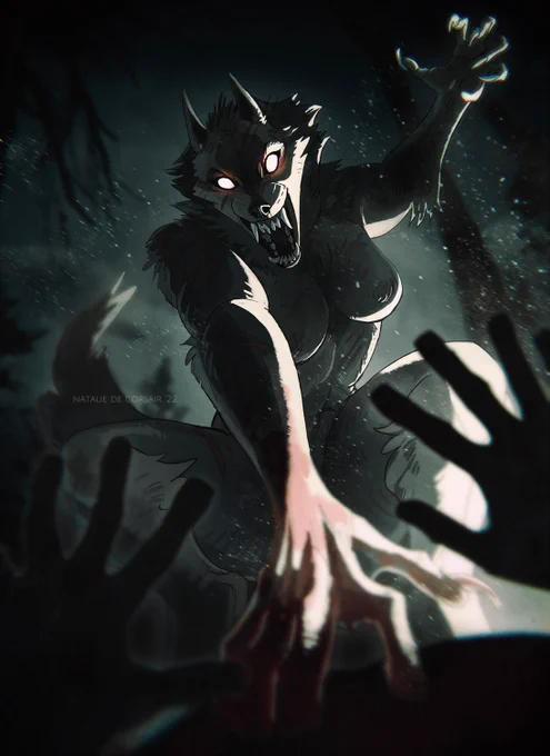 There's no escape. Her werewolf rage is unstoppable 