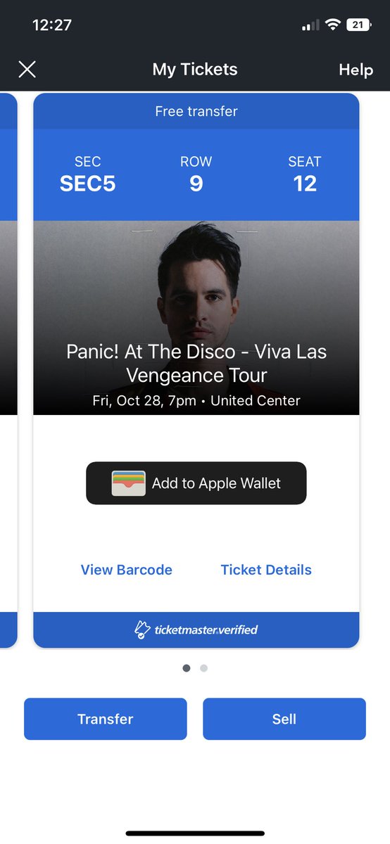 Marcuss_howardd's tweet photo. I have 2 panic at the disco tickets for this Friday 10/28 @ the united center! Section 5 row 9 seats 11 and 12.  Just message me for details. Selling them for a decent price sense the concert is in 2 days #panicatthediscochicago #panicatthediscoconcert https://t.co/QL2Hmhw19k