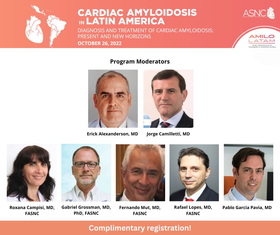 Did you know that <a href="/AmiloLATAM/">AMILO-LATAM</a> is an initiative designed with the goal of enhancing patient outcomes through education on dx and tx of #ATTR amyloidosis in Latin America? Join <a href="/MyASNC/">ASNC Society</a> in this webinar Live now! Follow me for teaching points!