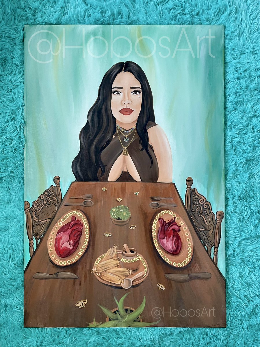 HobosART's tweet photo. My newest commission 🤍
I put so much time and effort into this painting, and I am so proud of myself!! 

My client wanted this as a cover for her poetry book, 
“Love Poems for Sad Girls” 📖 https://t.co/vaiqpxpts8