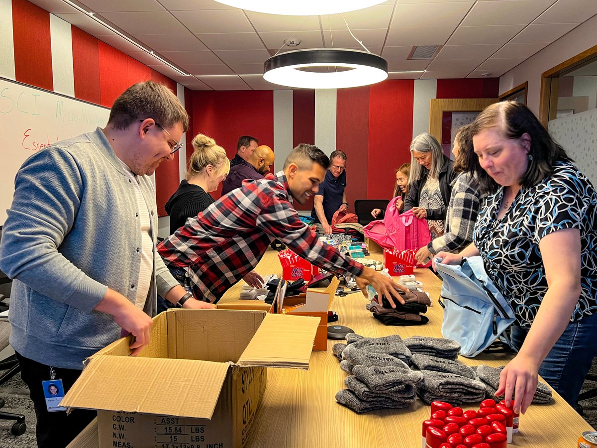 Thank you to the incredible folks at Microsoft who spent their lunch hour filling backpacks with hygiene products for youth and young adults experiencing homelessness. We are so grateful!