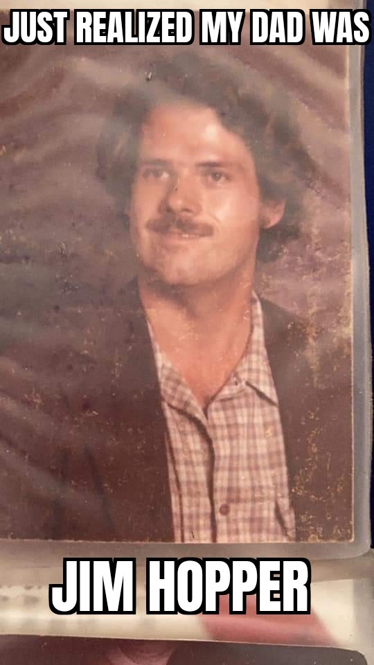 ShortGirlBlues's tweet photo. Who knew my dad was Jim Hopper?
@Stranger_Things @DavidKHarbour #StrangerThings #davidharbour #OldSchoolCool #OldSchool #80s #80sThrowbacks #oldphotograph https://t.co/Dony6cOk14