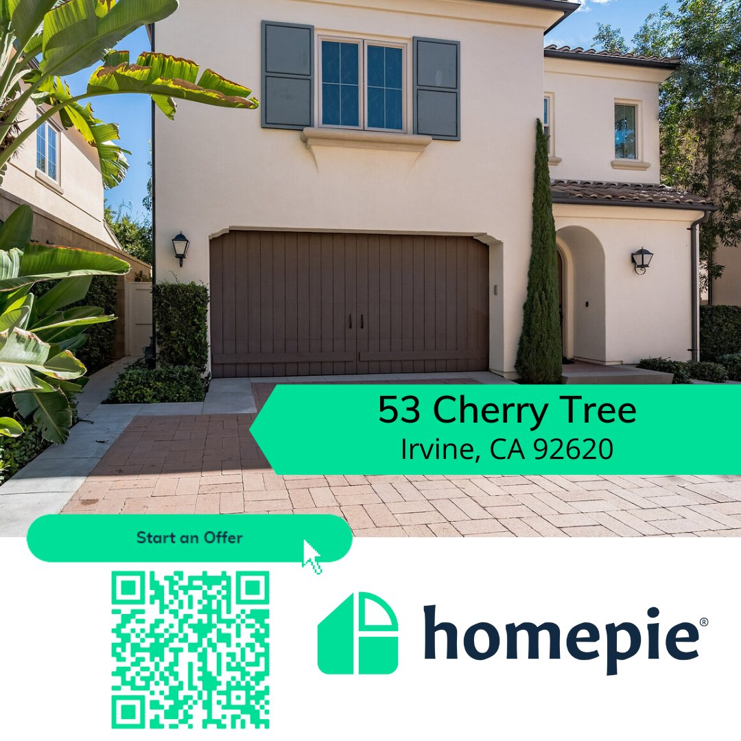 HomePieInc's tweet photo. New listing alert! Check out this beautiful 3 bed 2.5 bath open floor plan home in Irvine on https://t.co/K169sc1VCf! Link in bio or scan the QR code to schedule your tour today! 

#homepie #newlisting #newhome https://t.co/ol4rZepBGb