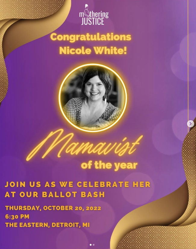 BirthDetroit's tweet photo. Thank you, @motheringjustice, for honoring Birth Detroit Co-Founders with this fantastic award. We are honored.
Donate: https://t.co/dZjj7LP5ta
Buy swag. https://t.co/5qbmgWhtVy
#BuildBirthDetroit
#CommunityBirthCenter
#detroit
#DetroitNeedsABirthCenter https://t.co/3AkUkETTpj