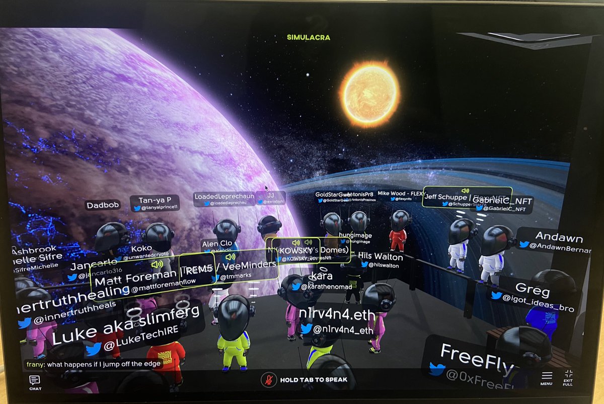 HoodieCrypto_'s tweet photo. ❤️🔥🙏THANK YOU🙏❤️🔥
HUGE SHOUTOUT to @veeminders & @flexynfts for this AMAZING party in the Metaverse!🪩
ANOTHER HUGE SHOUTOUT to @KevinSofen for giving his #TrustingTarantula a new home!! I couldn’t be more grateful to be apart of this community!🔥
ALL LOVE❤️🔥 https://t.co/H2FP2yQoAC