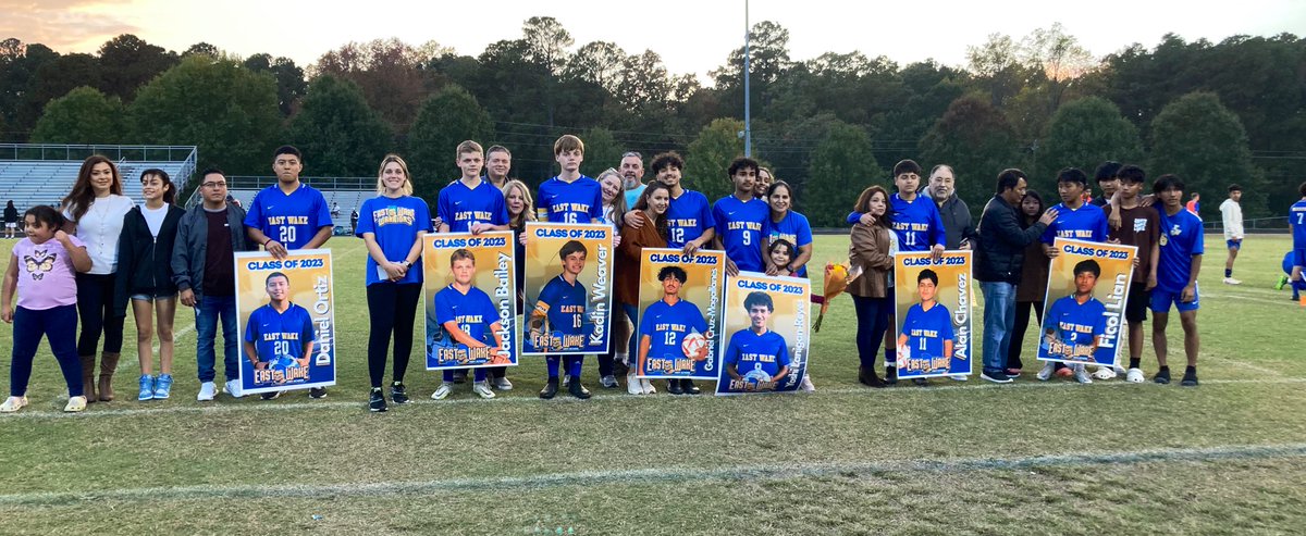 East Wake High Senior Night for soccer. Congratulations