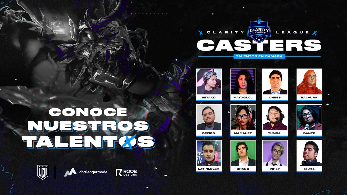 Las leyendas de esta temporada necesitan estar acompañadas de unas voces igual de legendarias! 🏆

Por eso podemos confiar en nuestro mejor talento en camara para esta #ClarityLeague 2022! 🔥😈