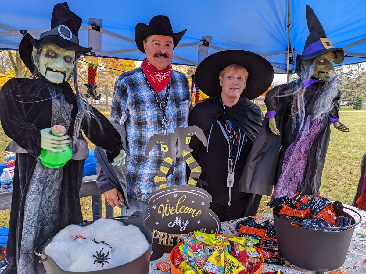 Great turn out for Track or Treat!  Check out these creative candy stations!!