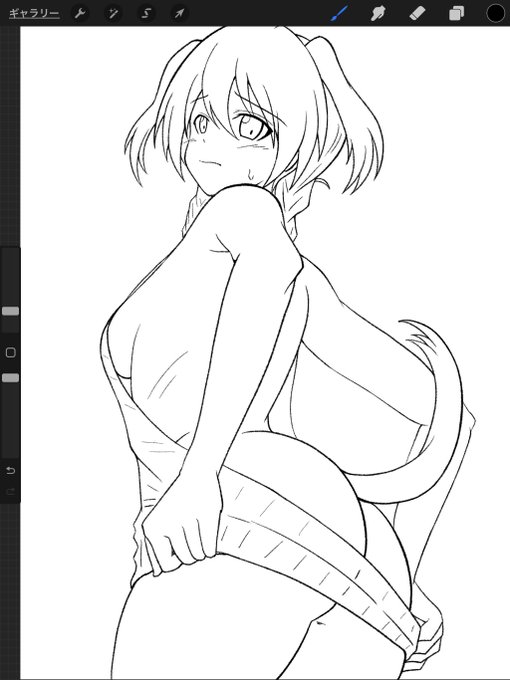 線画。

塗る。 https://t.co/1UoPFezrre 