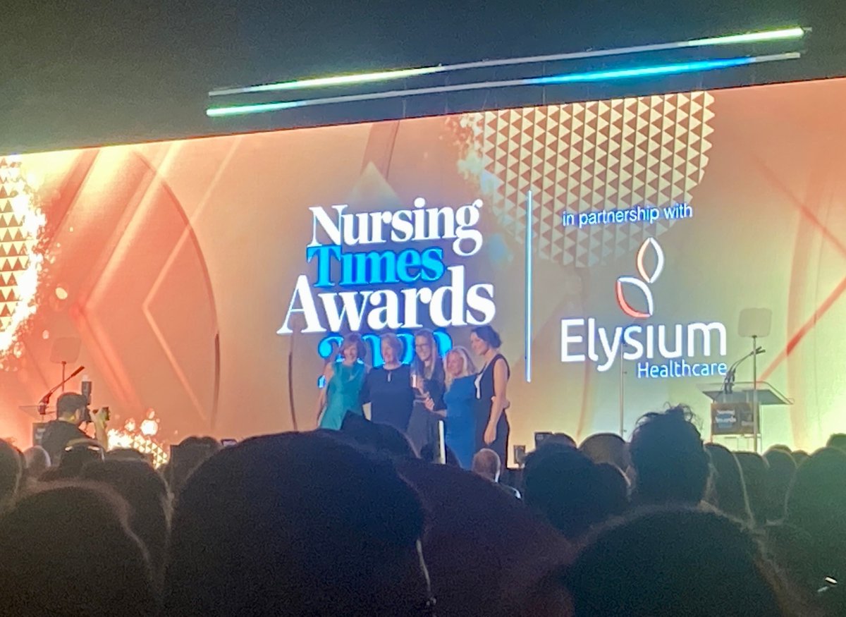 Our @HEE_TEL and the #CapitalNurse team are delighted to win the @NTAwards for data and technology in nursing at the 2022 @NursingTimes ceremony! Fantastic recognition of all those involved in this vital work #Nursing 🎊
